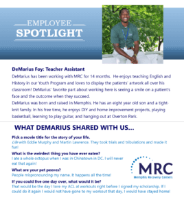DeMArius Foy Employee Spotlight Interview