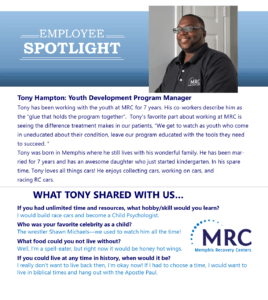 Employee Spotlight on Tony Hampton